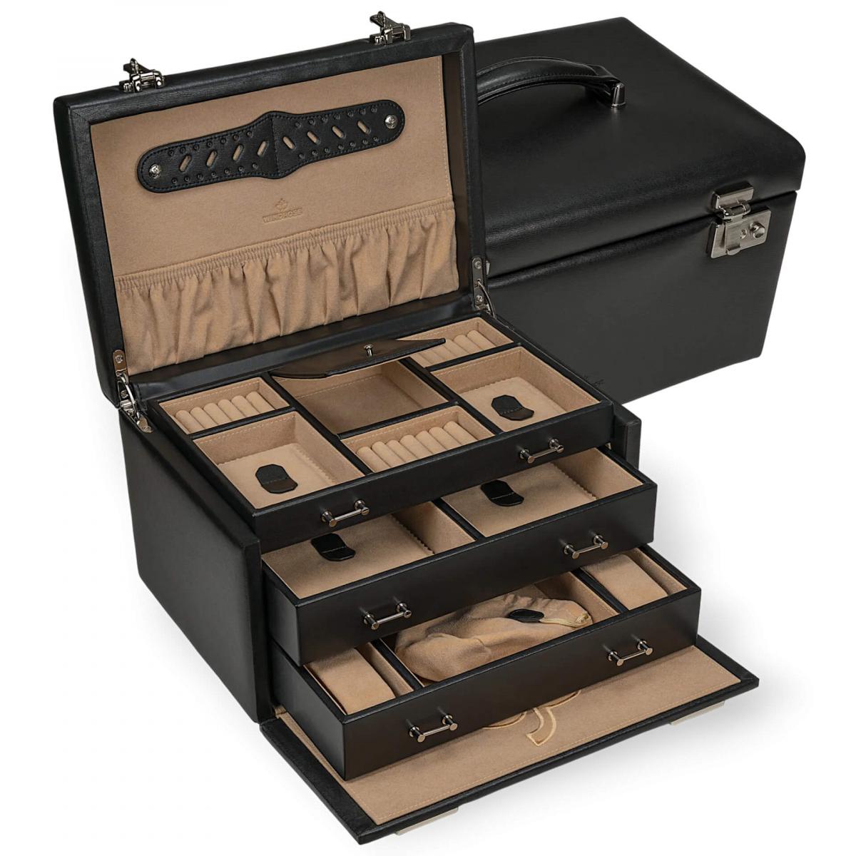 WINDROSE | Schmuckkoffer Ambiance Rindleder schwarz (803244.08)